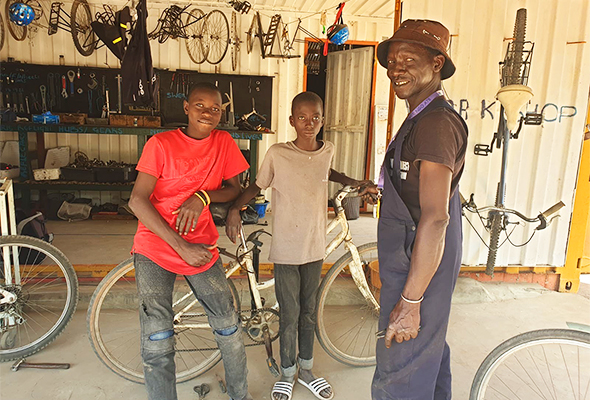 Cycle repair workshop sale