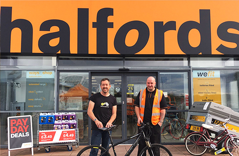 Halfords bike store online near me