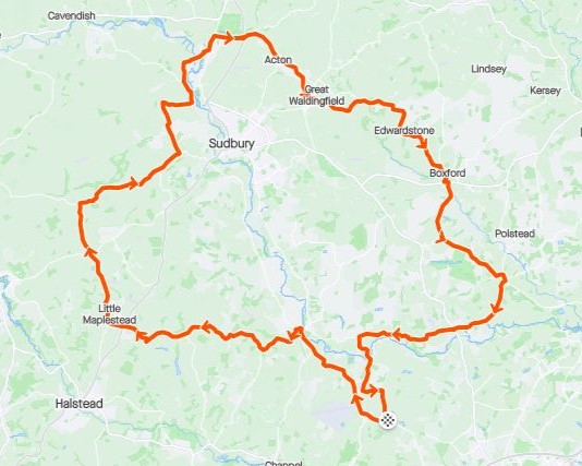 Re-Cycle Cycling Route - 42 VCR Sportive 2024