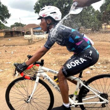 Women Girl Cyclist Sierra Leone Lunsar Bike Re-Cycle Africa