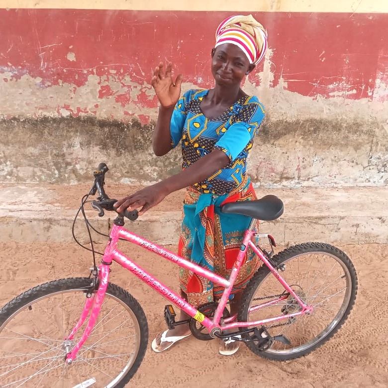 Re-Cycle bikes to ghana progress partner updtae Akiti