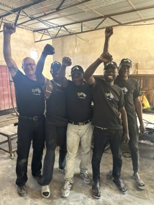 Re-Cycle Bicycle Mechanics team Zambia charity