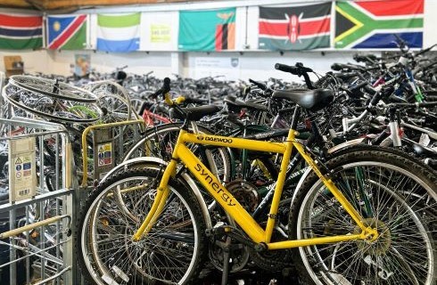 Donate bicycle essex warehouse africa