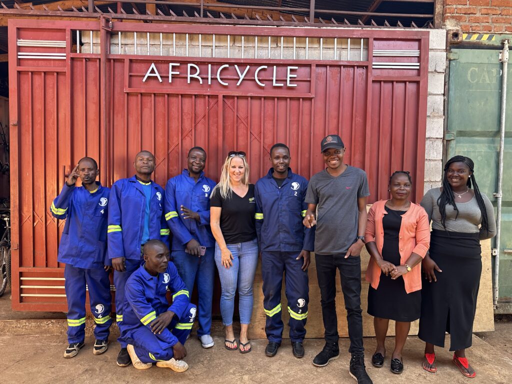 Re-Cycle visiting Africycle Malawi Bikes Africa