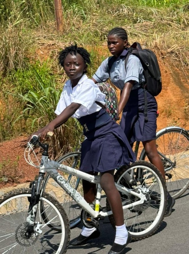 bikes in sierra leon school education