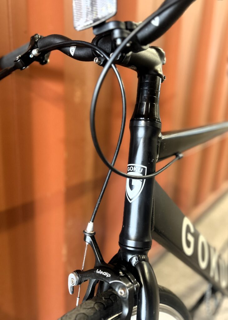 Matt black bike frame