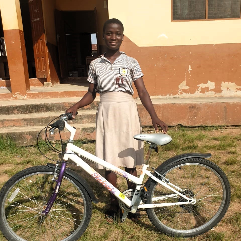 Learn to Ride Ghana girls cycling