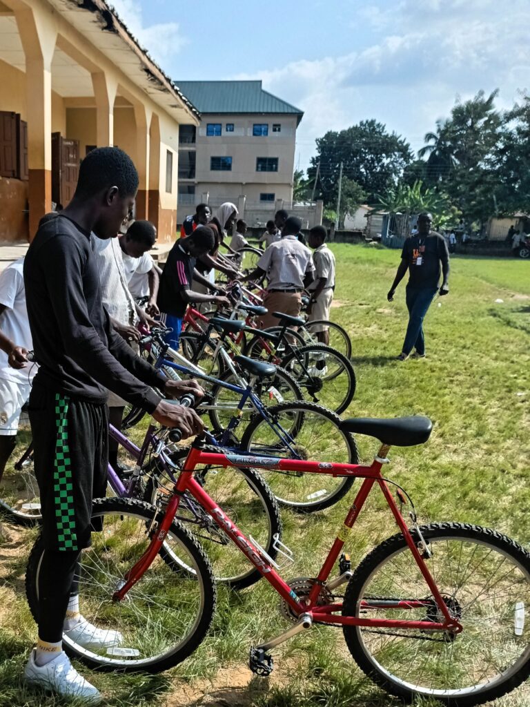 Learn to ride Suhum Ghana Bikes