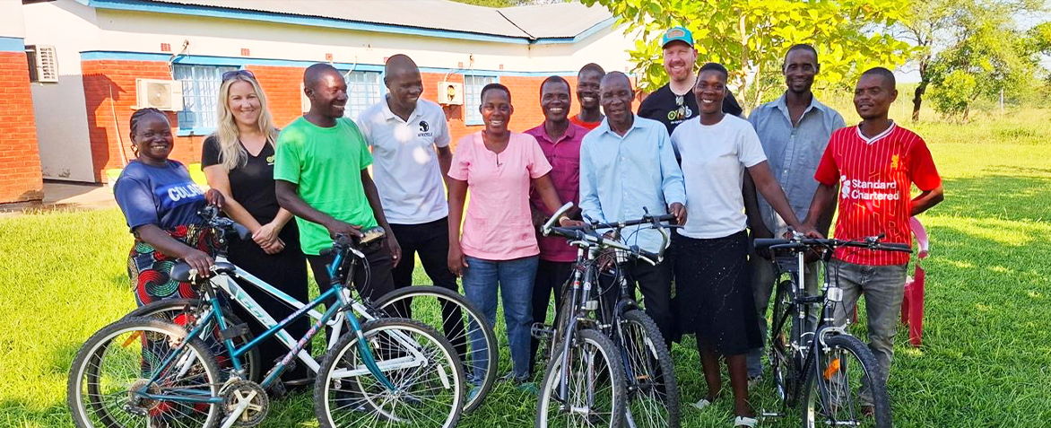 Malawi trip re-cycle ikes to africa