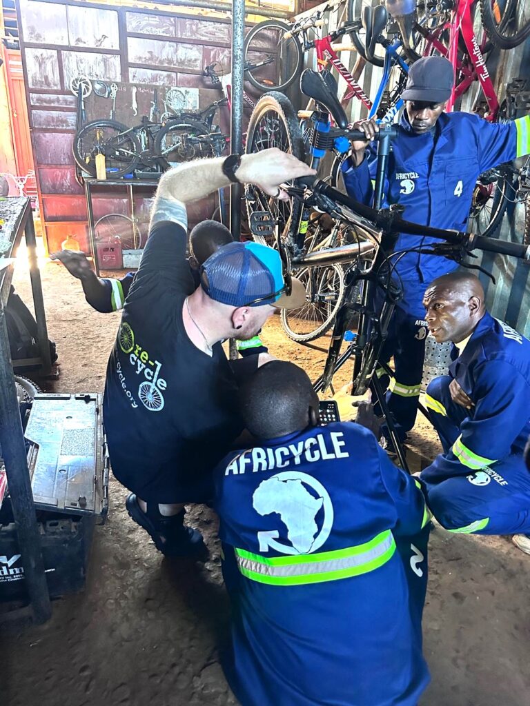training bicycle mechanics in malawi