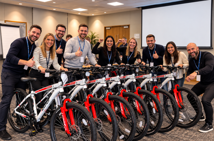 Team building bike build event
